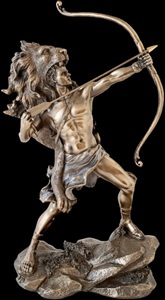 Dekorativ Herkules statue i moderne bolig